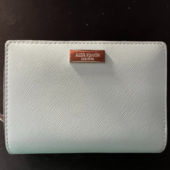 kate spade Handbags - Kate Spade Light Blue Bi-fold Wallet